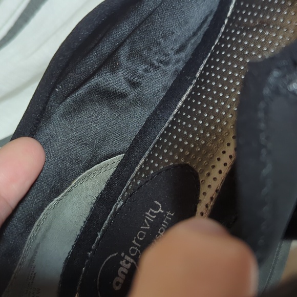 Easy Spirit Womens Mary Jane Heels Shoes Size 8 Wedge Anti Gravity Strap - Picture 6 of 12